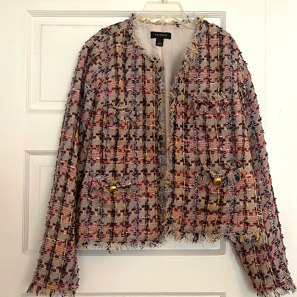 Halogen Chanel style jacket, size L